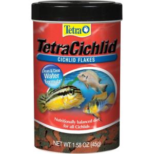 imageTetra Cichlid Crisps Nutritionally Balanced Fish Food for All Top and MidWater Cichlids 882 oz158 Ounce Pack of 1