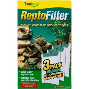 imageTetraFauna ReptoFilter Filter Cartridges Size Medium Filter Cartridge Refills 3 Countmedium  3pack