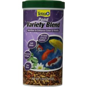 imageTetraPond Variety Blend Pond Fish Food for Goldfish and Koi Yellow 225 Pound Pack of 1529 Ounce Pack of 1
