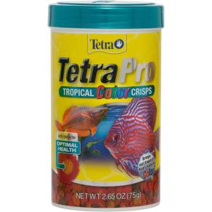 imageTetraPro Tropical Color Crisps Fish Food With Natural Color Enhancers Tropical Fish Food 741 Ounces265 Ounce Pack of 1