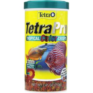 imageTetraPro Tropical Color Crisps Fish Food With Natural Color Enhancers Tropical Fish Food 741 Ounces741 Ounce Pack of 1