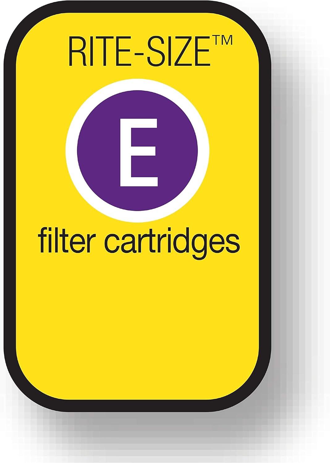 imageMarineland Emperor Power Filter Cartridge RiteSize E 4 Count Replacement Cartridge For Aquarium Filtration E  Purple 4 Count Pack of 124Count