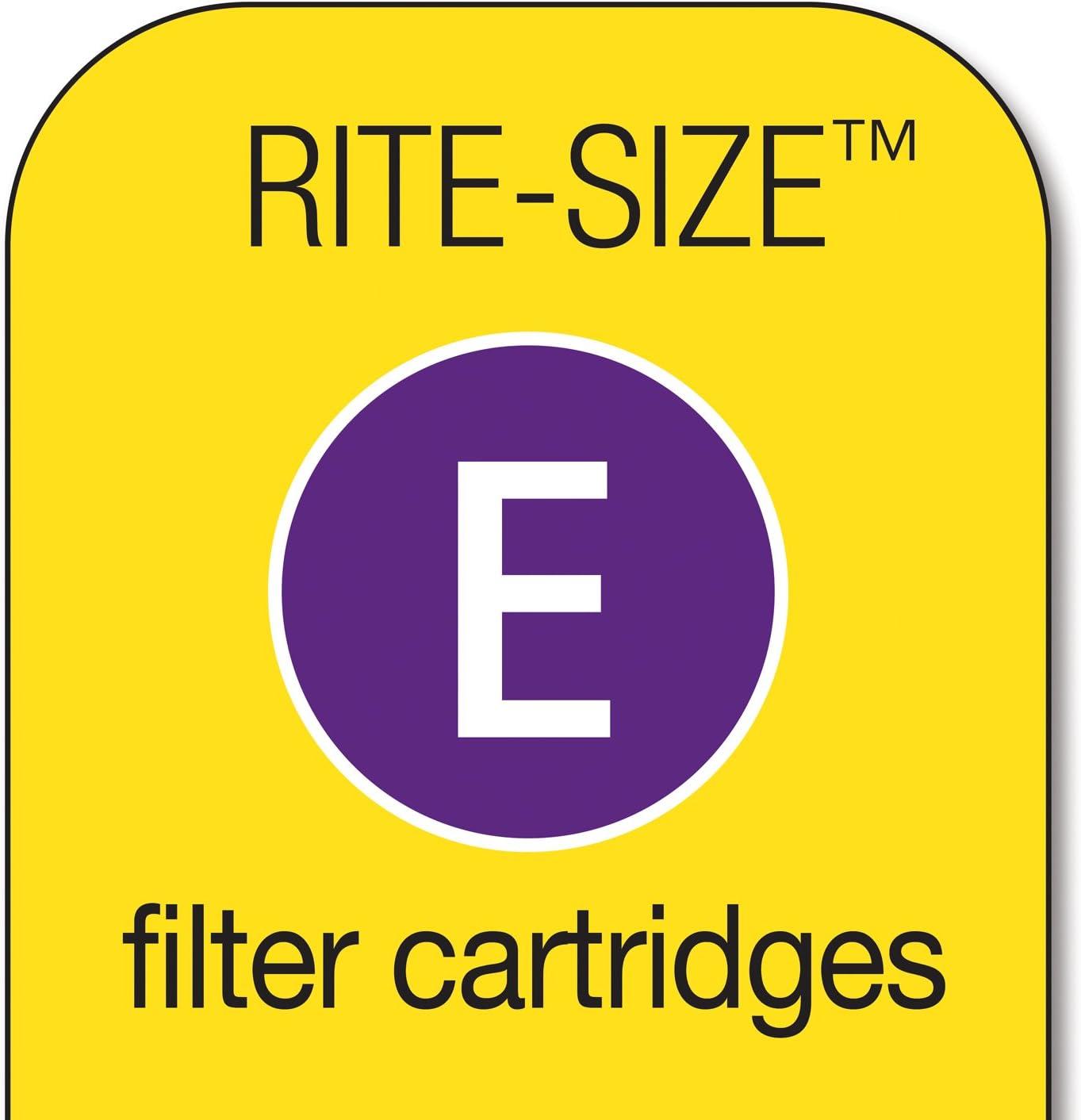 imageMarineland Emperor Power Filter Cartridge RiteSize E 4 Count Replacement Cartridge For Aquarium Filtration E  Purple 4 Count Pack of 14count
