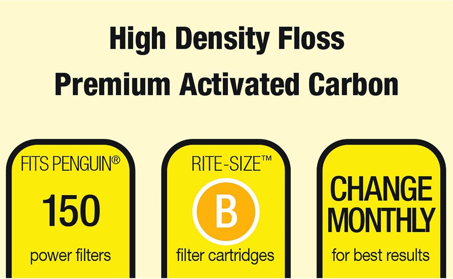 imageMarineland Penguin BioWheel Replacement Power Filter Cartridges For Aquarium Filtration RiteSize C 6 Count3Count