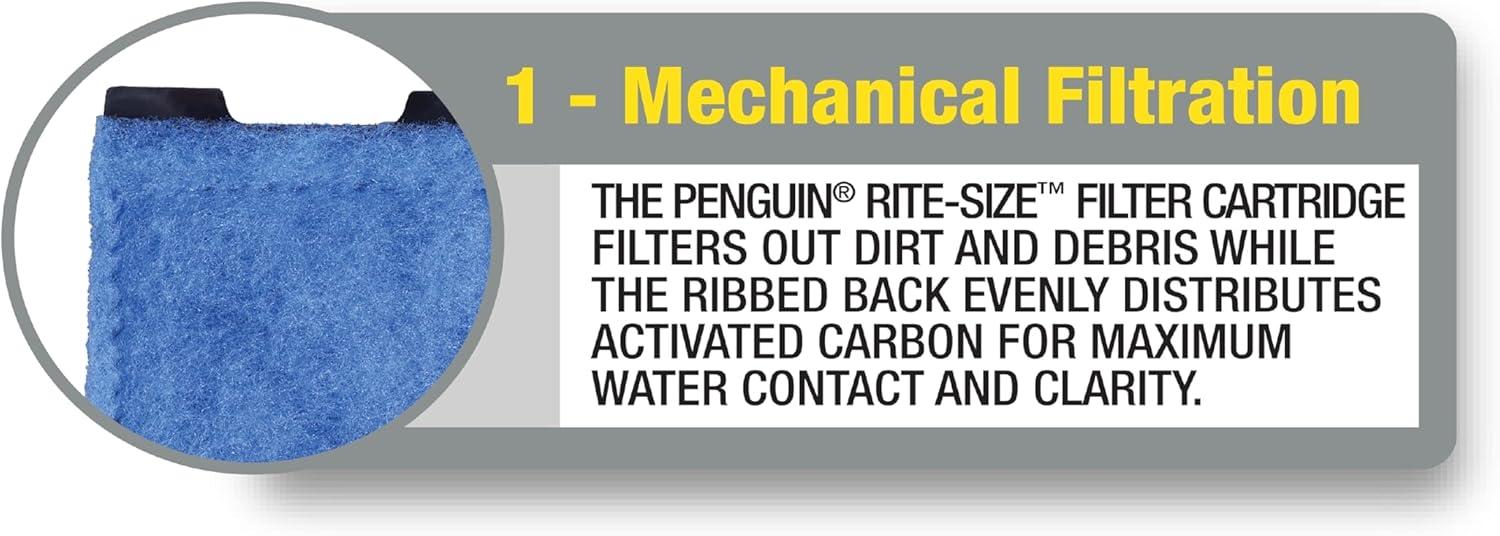 imageMarineland Penguin BioWheel Replacement Power Filter Cartridges For Aquarium Filtration RiteSize C 6 CountSize A