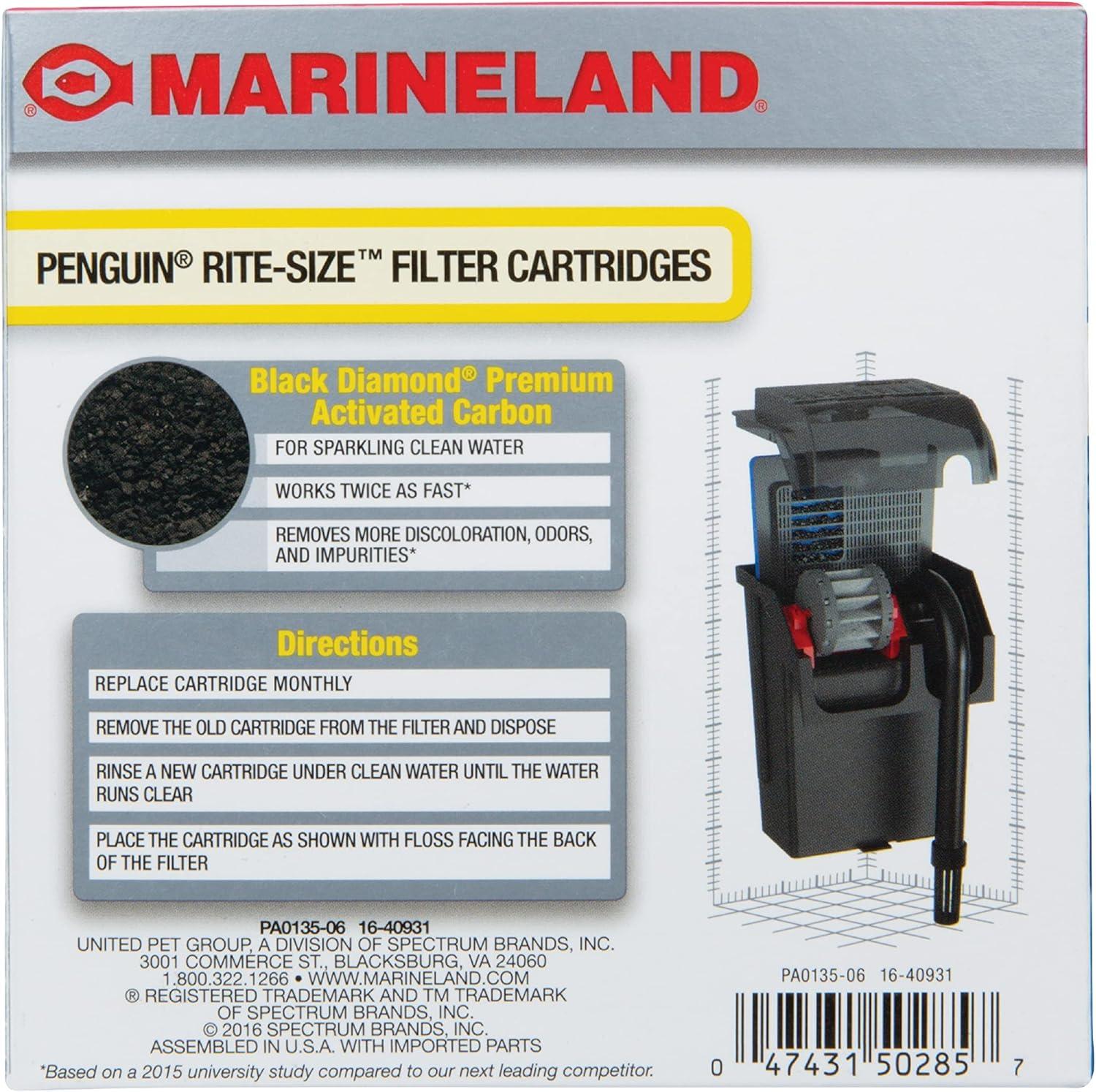 imageMarineland Penguin BioWheel Replacement Power Filter Cartridges For Aquarium Filtration RiteSize C 6 CountSize A