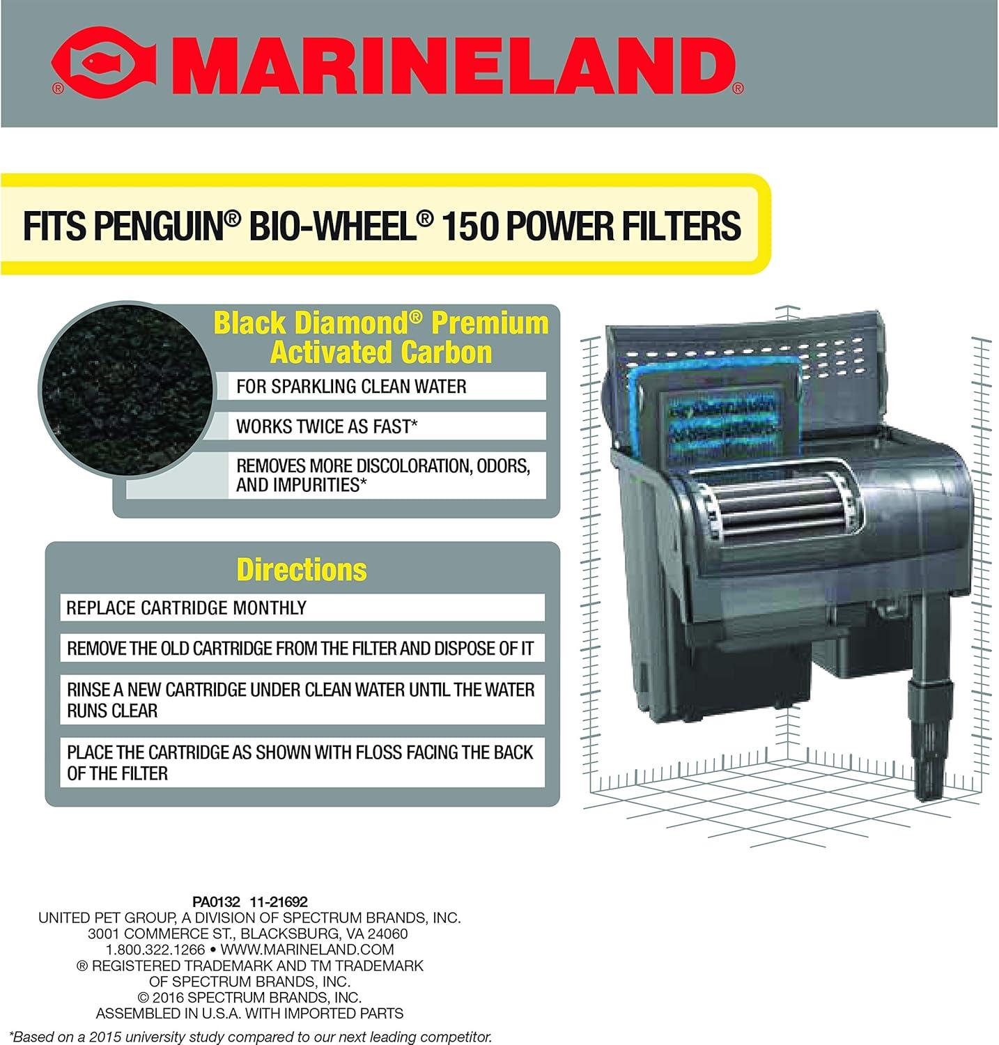 imageMarineland Penguin BioWheel Replacement Power Filter Cartridges For Aquarium Filtration RiteSize C 6 CountSize B