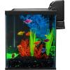 imageGloFish Crescent Aquarium Kit 5 Gallons Includes Hidden Blue LED Light And Internal Filter10Gallon