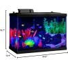 imageGloFish Crescent Aquarium Kit 5 Gallons Includes Hidden Blue LED Light And Internal Filter20gallon