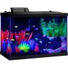 imageGloFish Crescent Aquarium Kit 5 Gallons Includes Hidden Blue LED Light And Internal Filter20gallon