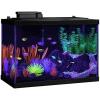 imageGloFish Crescent Aquarium Kit 5 Gallons Includes Hidden Blue LED Light And Internal Filter20gallon