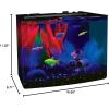 imageGloFish Crescent Aquarium Kit 5 Gallons Includes Hidden Blue LED Light And Internal Filter5gallon crescent kit