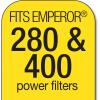 imageMarineland Emperor Power Filter Cartridge RiteSize E 4 Count Replacement Cartridge For Aquarium Filtration E  Purple 4 Count Pack of 14count