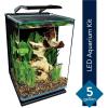 imageMarineland Portrait Glass LED Aquarium Kit 5 Gallons Hidden FiltrationBlack
