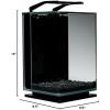 imageMarineland Portrait Glass LED Aquarium Kit 5 Gallons Hidden FiltrationBlack