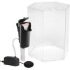 imageTetra Bubbling LED Aquarium Kit 1 Gallon Hexagon Shape With ColorChanging Light Disc