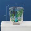 imageTetra Bubbling LED Aquarium Kit 1 Gallon Hexagon Shape With ColorChanging Light Disc