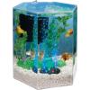 imageTetra Bubbling LED Aquarium Kit 1 Gallon Hexagon Shape With ColorChanging Light Disc