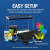 imageTetra ColorFusion Aquarium 20 Gallon Fish Tank Kit Includes LED Lighting and DecorTetra