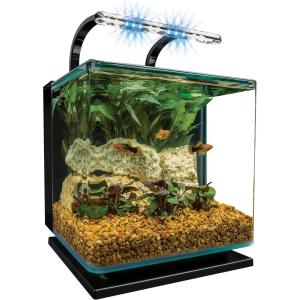imageMarineland Contour 3 Aquarium Kit 3 Gallons Rounded Glass Corners Includes LED Lighting3Gallon