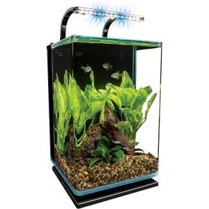 imageMarineland Contour 3 Aquarium Kit 3 Gallons Rounded Glass Corners Includes LED Lighting5Gallon