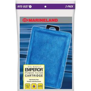 imageMarineland Emperor Power Filter Cartridge RiteSize E 4 Count Replacement Cartridge For Aquarium Filtration E  Purple 4 Count Pack of 12count