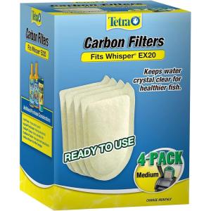 imageTetra Carbon Filters For Aquariums Fits Tetra Whisper EX Filters4Count