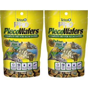 imageTetra PRO PlecoWafers 212 Ounces Nutritionally Balanced Vegetarian Fish Food Concentrated Algae Center Golds ampamp Yellows Model Number 16447212 Ounce Pack of 2