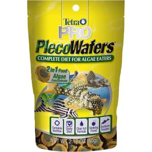 imageTetra PRO PlecoWafers 212 Ounces Nutritionally Balanced Vegetarian Fish Food Concentrated Algae Center Golds ampamp Yellows Model Number 16447212 Ounce Pack of 1