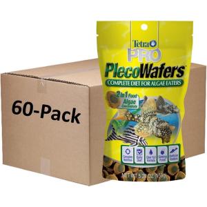 imageTetra PRO PlecoWafers 212 Ounces Nutritionally Balanced Vegetarian Fish Food Concentrated Algae Center Golds ampamp Yellows Model Number 16447529 Ounce Pack of 60