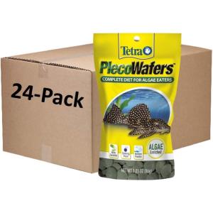 imageTetra PRO PlecoWafers 529 Ounces Nutritionally Balanced Vegetarian Fish Food for Bottom Feeders Concentrated Algae Center303 Ounce Pack of 24