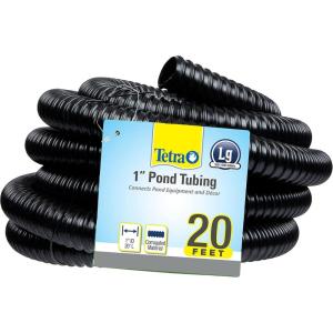 imageTetra Pond Pond Tubing 1 Inch Inner Diameter 20 Feet Long Connects Pond Components Black 197361Inch Diameter  20Feet Length