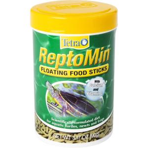 imageTetra ReptoMin Floating Food Sticks Food for Aquatic Turtles Newts and Frogs 1059 oz Pack of 1317 Ounce Pack of 1
