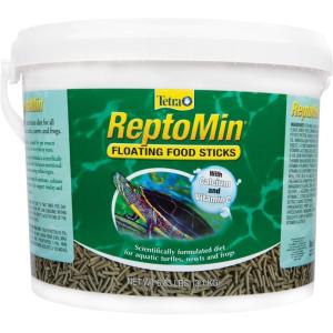 imageTetra ReptoMin Floating Food Sticks Food for Aquatic Turtles Newts and Frogs 1059 oz Pack of 1683 Pound Pack of 1