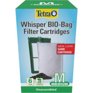 imageTetra Whisper BioBag Filter Cartridges For Aquariums  Unassembled Medium Pack of 126 Count Pack of 9