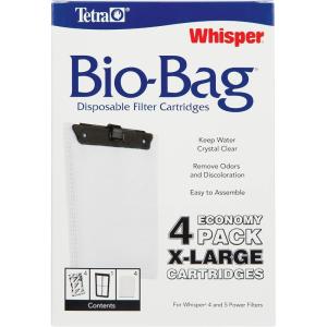 imageTetra Whisper BioBag Filter Cartridges For Aquariums  Unassembled Medium Pack of 12XLarge