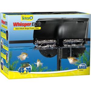 imageTetra Whisper EX 70 Filter For 45 To 70 Gallon aquariums Silent MultiStage Filtration WHITE4570 Gallons