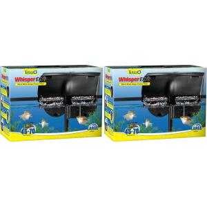 imageTetra Whisper EX 70 Filter For 45 To 70 Gallon aquariums Silent MultiStage Filtration WHITE4570 Gallons Pack of 2