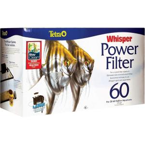 imageTetra Whisper Power Filter for Aquariums 3 Filters in 1 Up to 60GallonsUp to 60Gallons