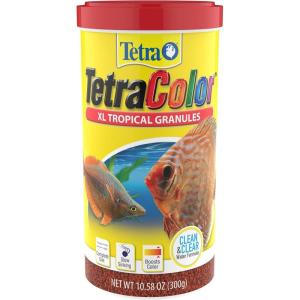 imageTetraColor XL Tropical Granules with Natural Color Enhancer 265 Oz1058 Ounce Pack of 1
