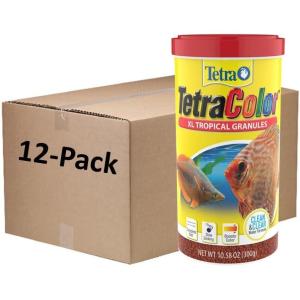imageTetraColor XL Tropical Granules with Natural Color Enhancer 265 Oz1058 Ounce Pack of 12