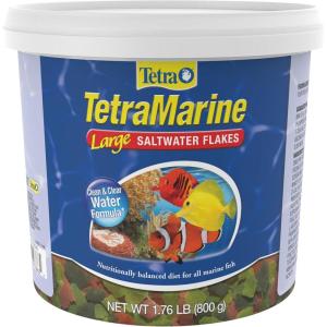 imageTetraMarine Large Saltwater Flakes Nutritionally Balanced Fish Food for Saltwater Fish 565 oz176 Pound Pack of 1