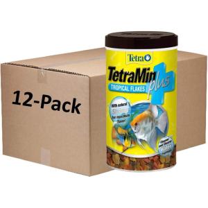 imageTetraMin Plus Tropical Flakes Cleaner and Clearer Water Formula 706 Ounce Pack of 1706 Ounce Pack of 12