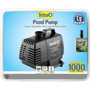 imageTetraPond Water Garden Pump Powers WaterfallsFiltersFountain Heads500 to 1000 gallons