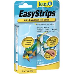 imageTetra EasyStrips 6In1 aquarium Test Strips Water Testing 1954225Strip