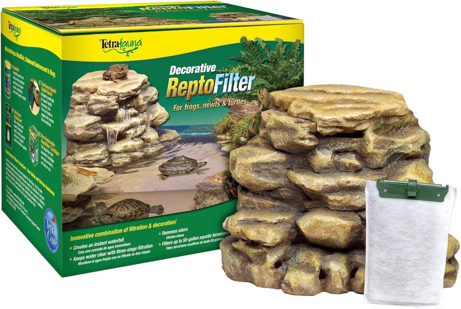 imageTetra Decorative ReptoFilter Terrarium Filtration ampamp Waterfall For Turtles Frogs ampamp Newts Keeps Water Clear