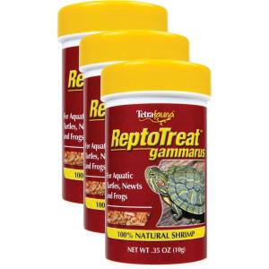 imageReptoTreat Gammarus 035 Ounce Shrimp Treat For Aquatic Turtles Newts And Frogs100 SHRIMP035 Ounce Pack of 3