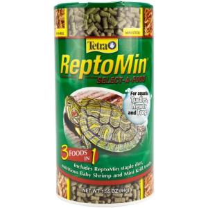 imageTetra ReptoMin SelectAFood 155 Ounces For Aquatic Turtles Newts And Frogs Variety Pack