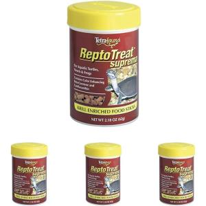 imageTetra TetraFauna ReptoTreat Suprema 218 Ounces Food Supplement for Aquatic Turtles Newts and Frogs 1Pack218 Ounce Pack of 4