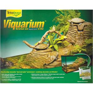 imageTetraFauna Viqaquarium AllInOne Terrarium And aquarium Ideal For Aquatic Reptiles And Amphibians